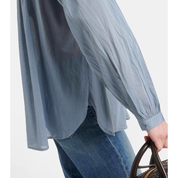 Nili Lotan Neville Tunic Shirt Top Cotton Long Sleeve Oversized Formal M 285749 - Picture 4 of 10